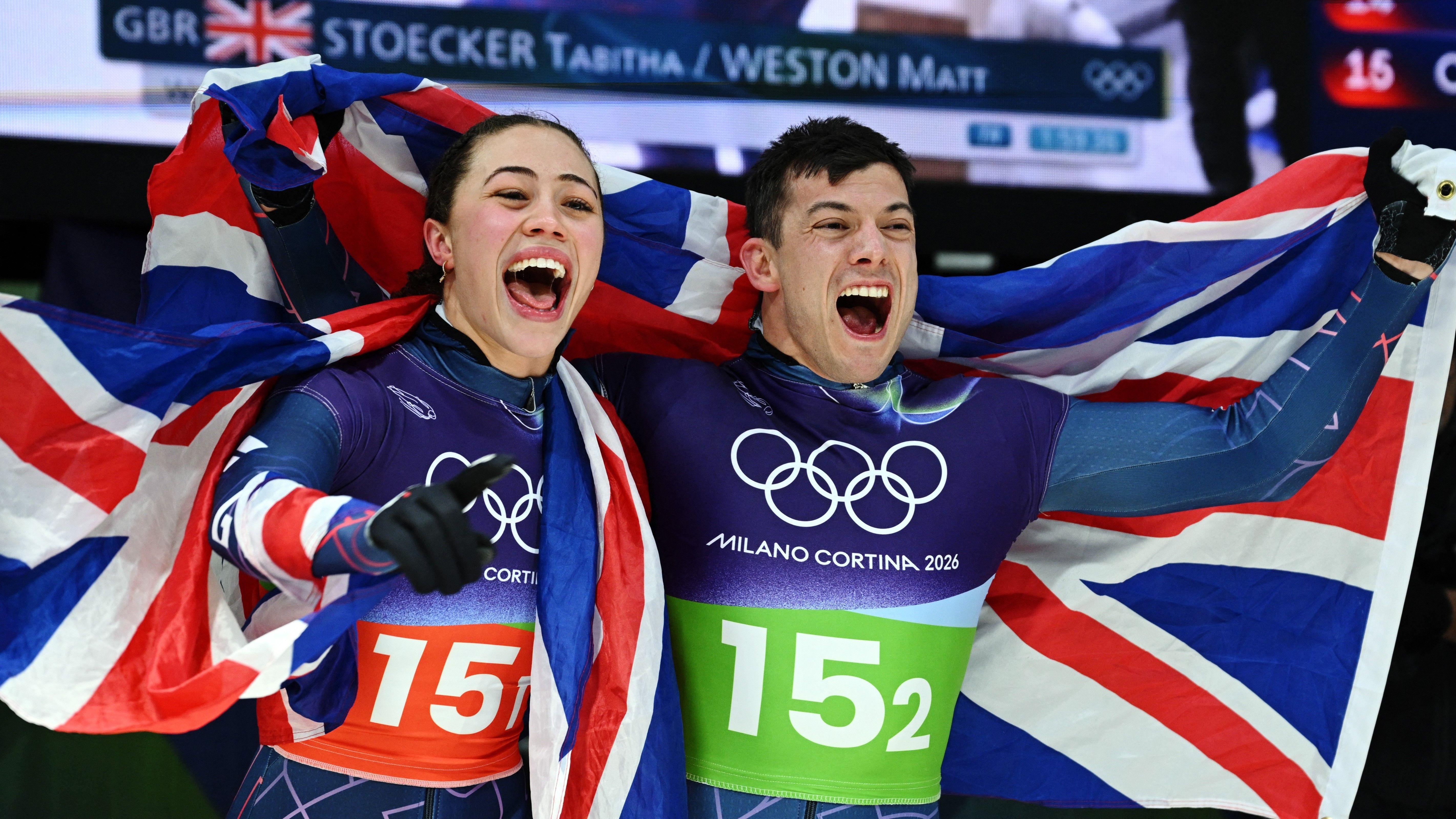 Winter Olympics: GBs Weston and Stoecker win mixed team skeleton gold - reaction