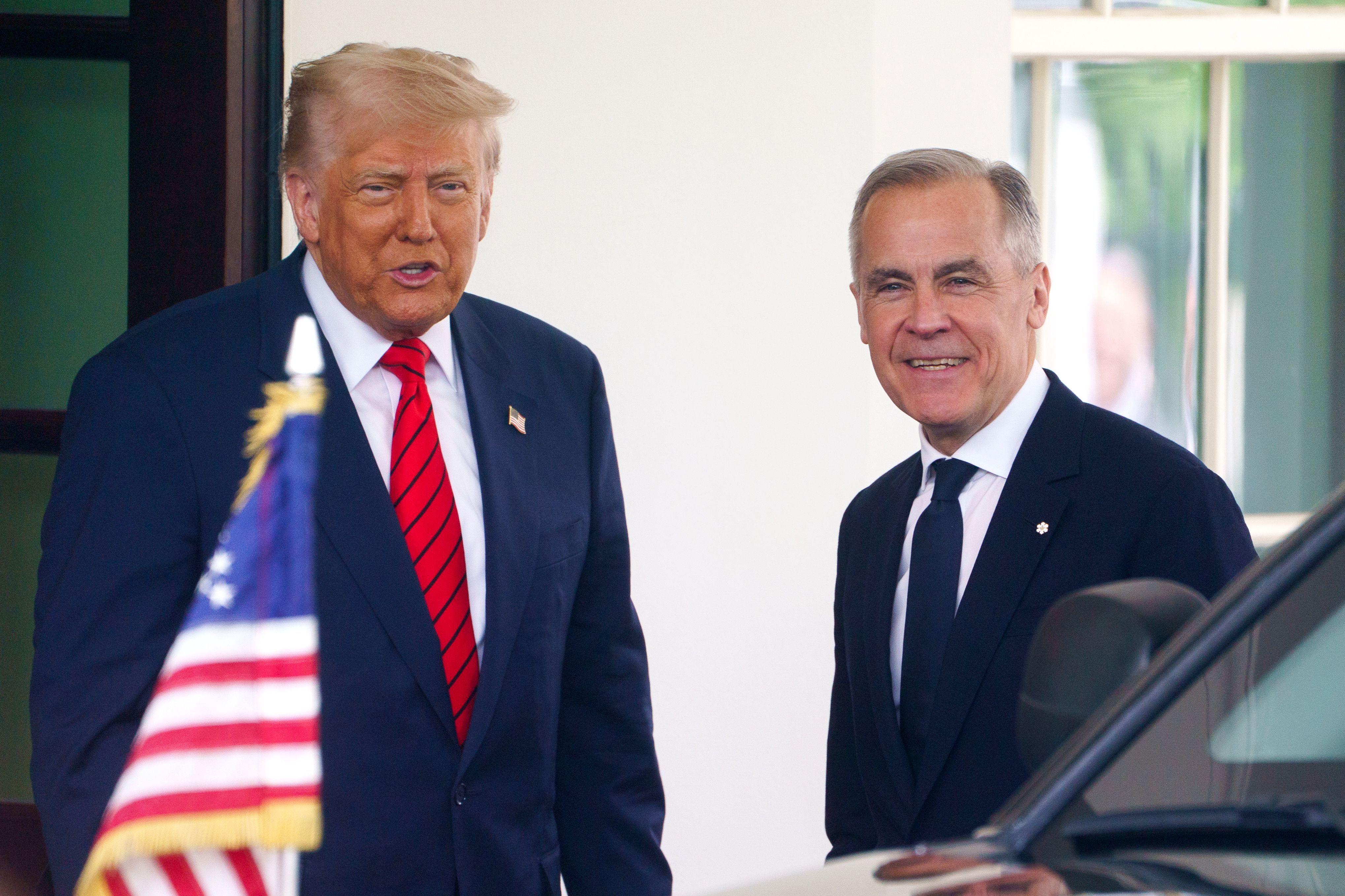 Donald Trump y Mark Carney