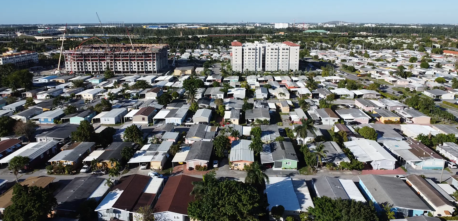 Vista aérea del barrio