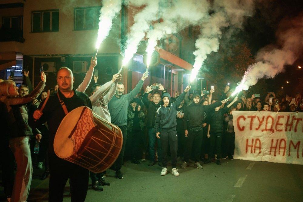 studenti iz novog pazara, studentsko pešačenje iz novog pazara, doček studentima iz novog pazara u kosjeriću
