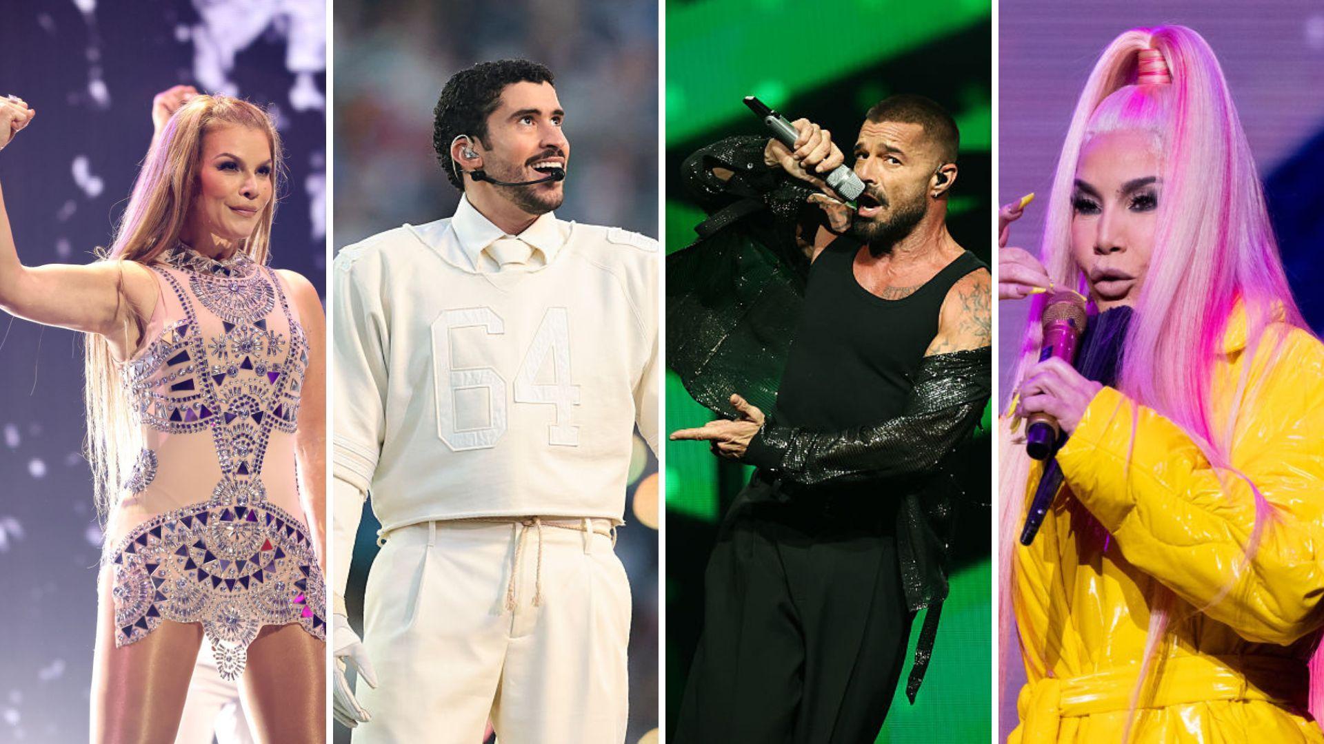 Olga tañón, bad bunny, ricky martín e ivy queen 