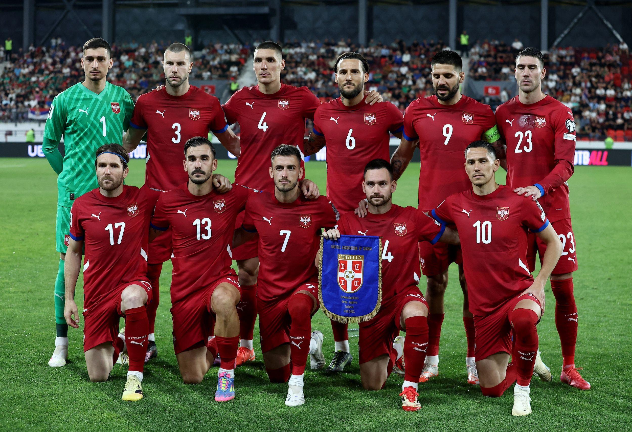 Srbija - Andora, sastav
