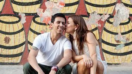 Jossette Rivera y su marido Juan Fernando.