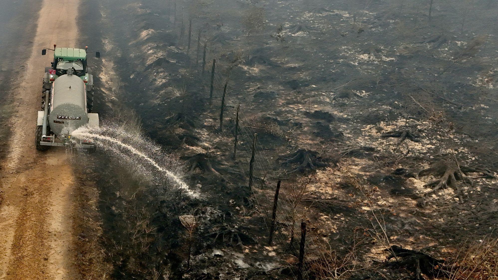 Belgian wildfire doubles in size on third day tearing through nature reserve
