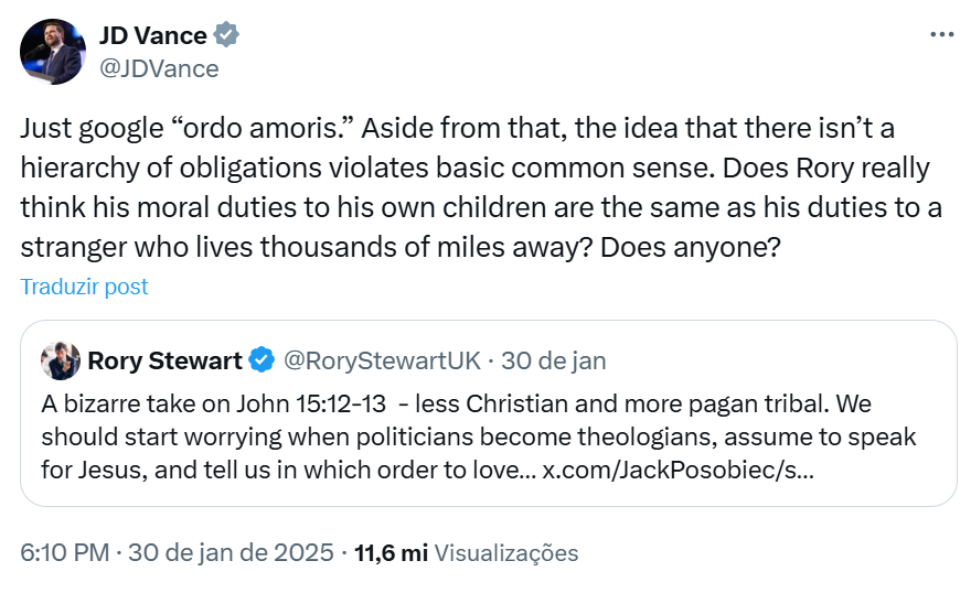 Post de JD Vance