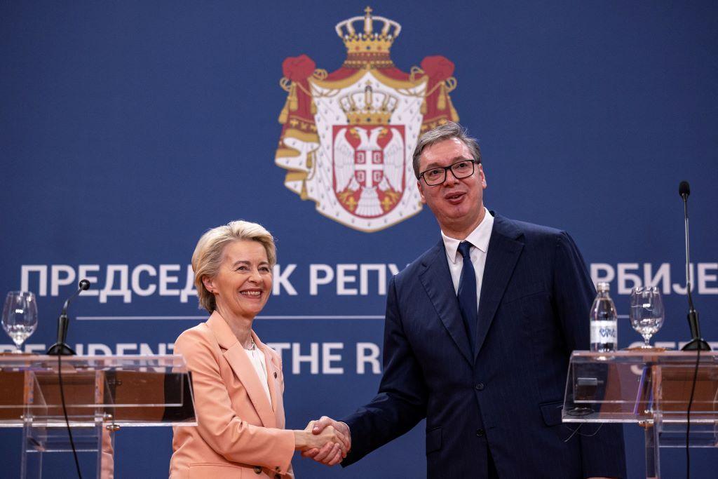 Ursula fon der Lajen i Aleksandar Vučić