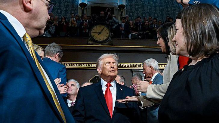 Trump begins State of the Union address to Congress