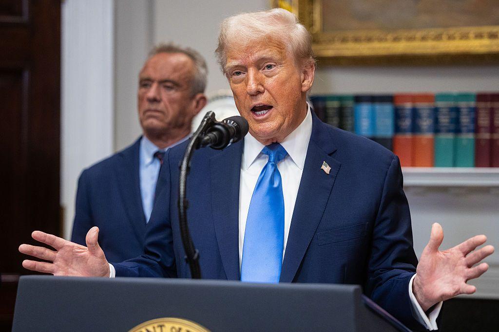 Donald Trump habla desde la Casa Blanca
