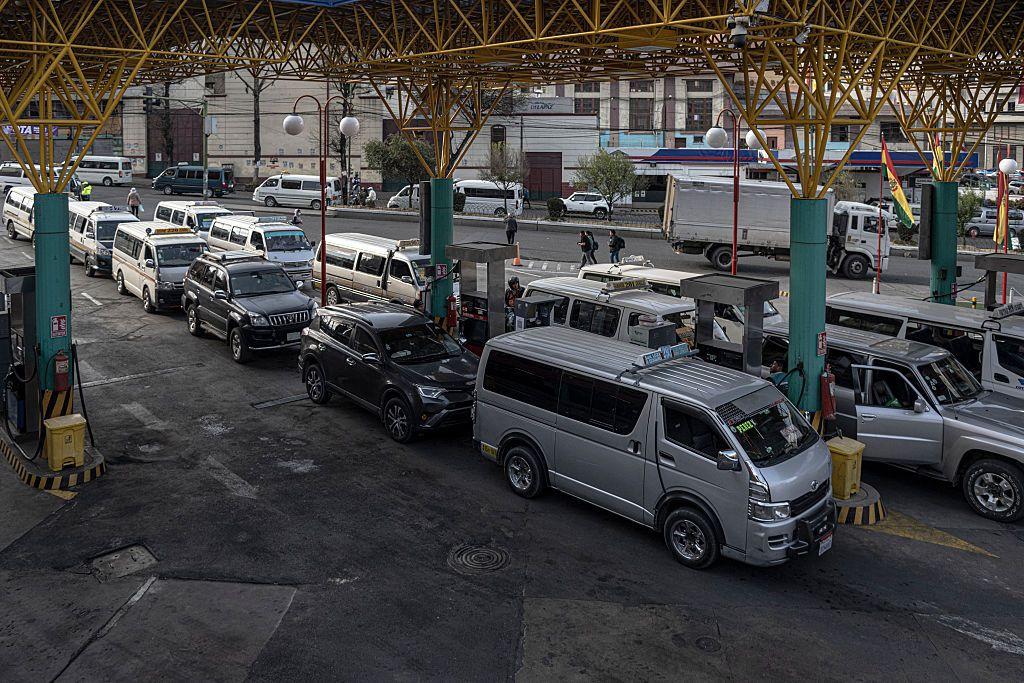 Gasolinera en Bolivia