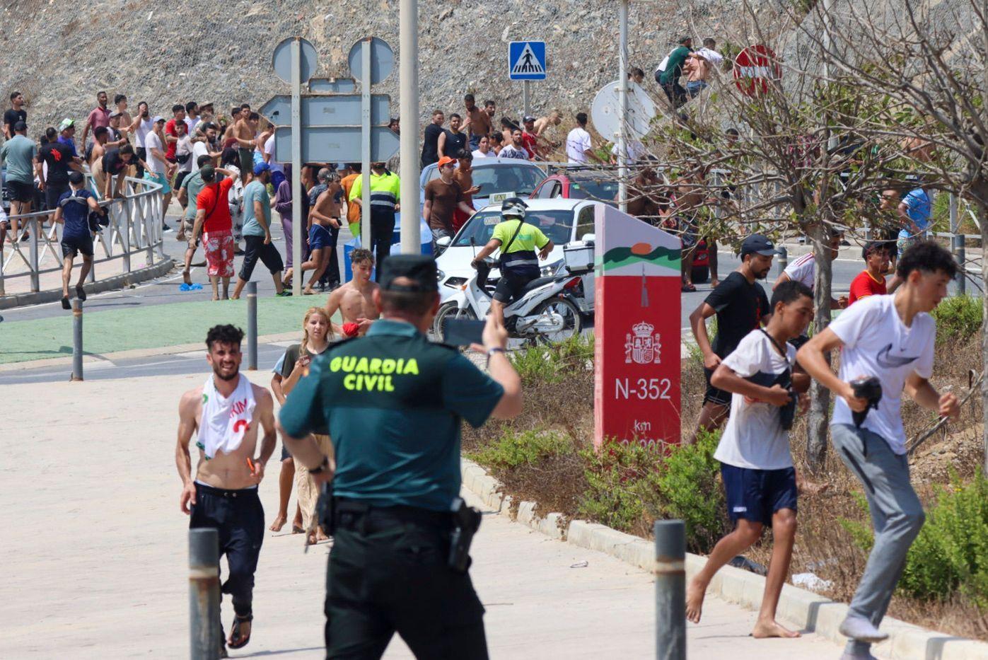 marokanci u seuti, ceuta, seuta, marokanci doplivali do španske teritorije seute