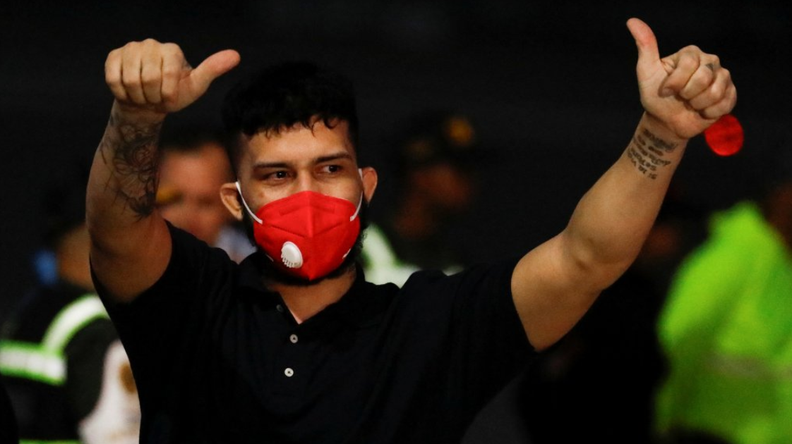 Uno de los migrantes que llegó a Venezuela desde El Salvador.