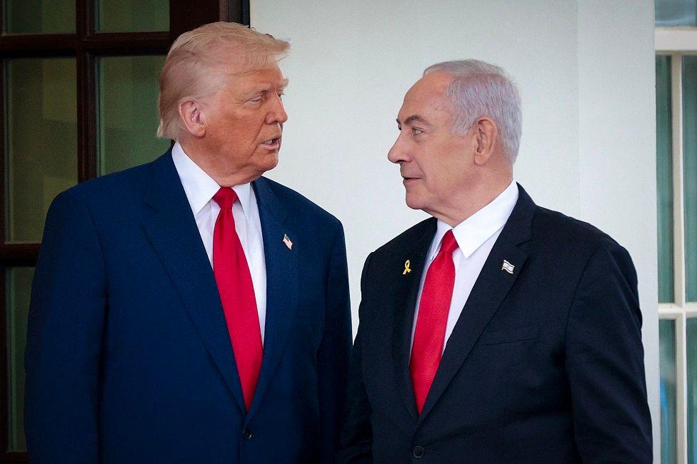 Donald Trump, presidente de EE.UU. y Benjamin Netanyahu, primer ministro de Israel