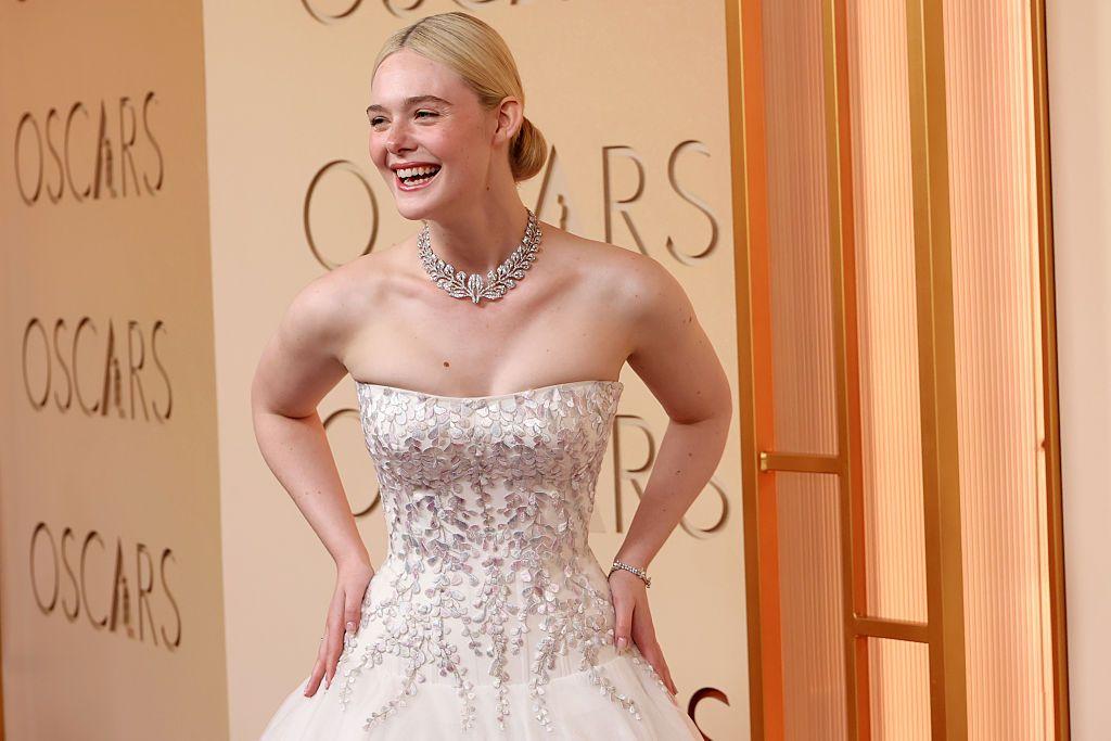 Elle Fanning asiste a la 98ª ceremonia de los Oscar en el Dolby Theatre el 15 de marzo de 2026 en Hollywood, California. (Foto de Frazer Harrison/WireImage)