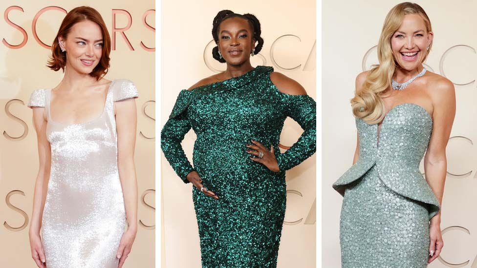 Oscars red carpet: Stars and fashion in pictures