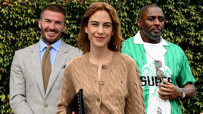 David Beckham, Alexa Chung e Idris Elba, vestidos para assistir ao torneio de tênis de Wimbledon