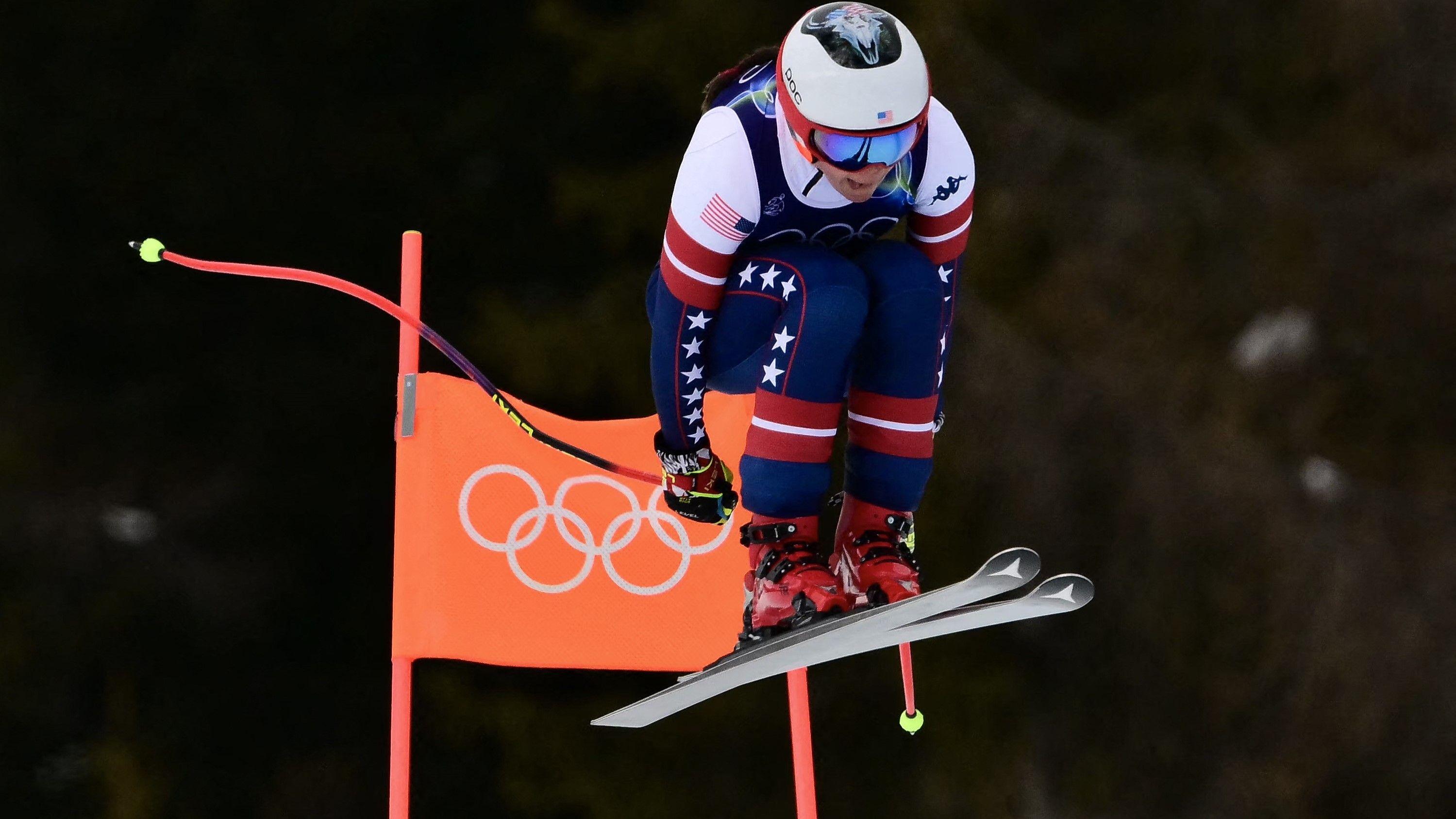 Winter Olympics: US stars Johnson and Shiffrin team up in alpine skiing - watch