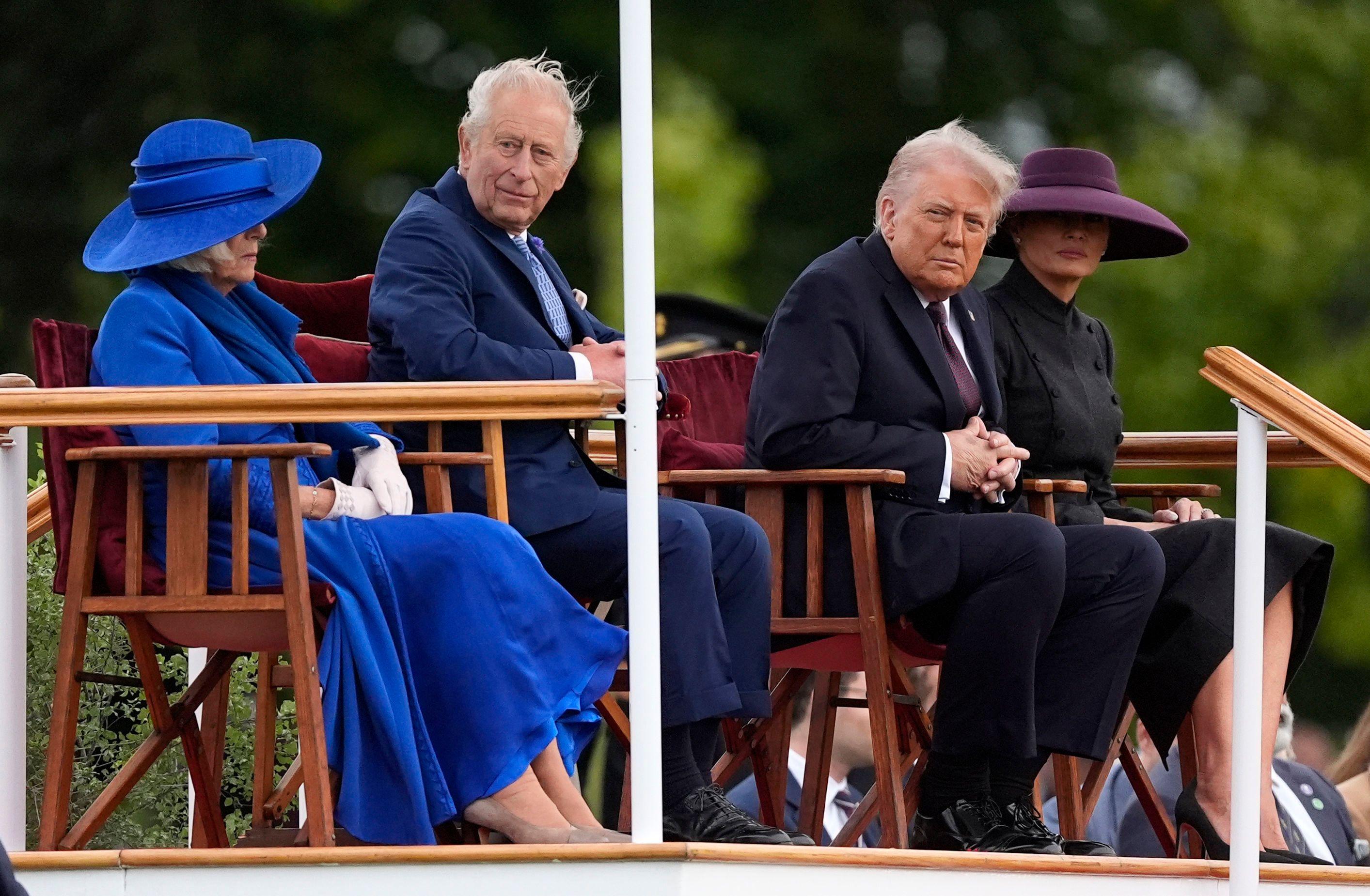 kralj, kraljica, tramp i melanija