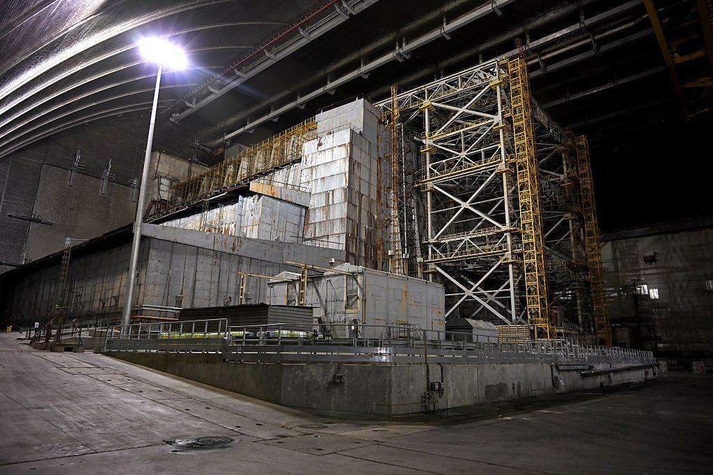 Foto del reactor 4 de la planta nuclear de Chernóbil.