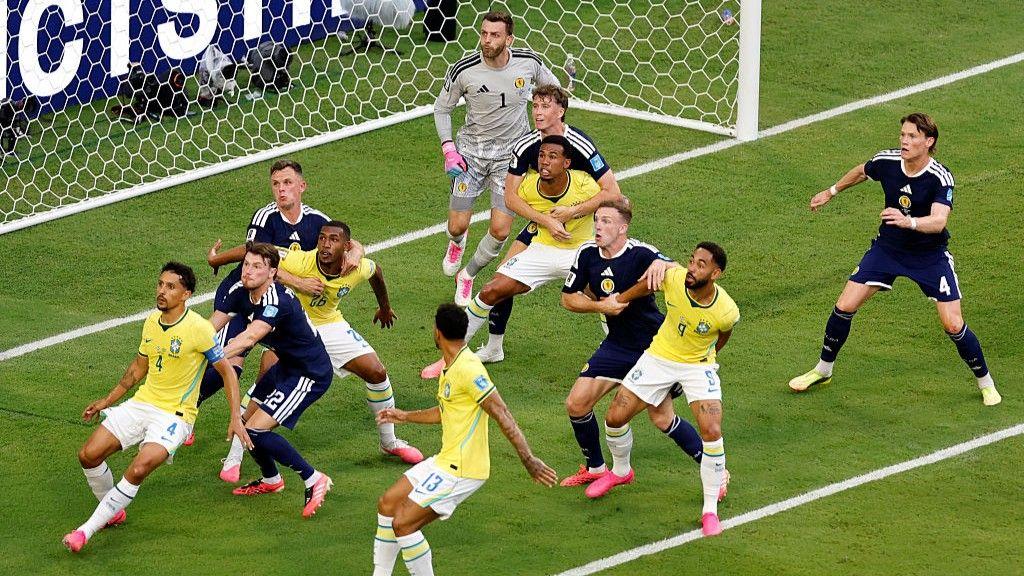 Watch: Scotland edge back into game after Vinicius Jr opener for Brazil