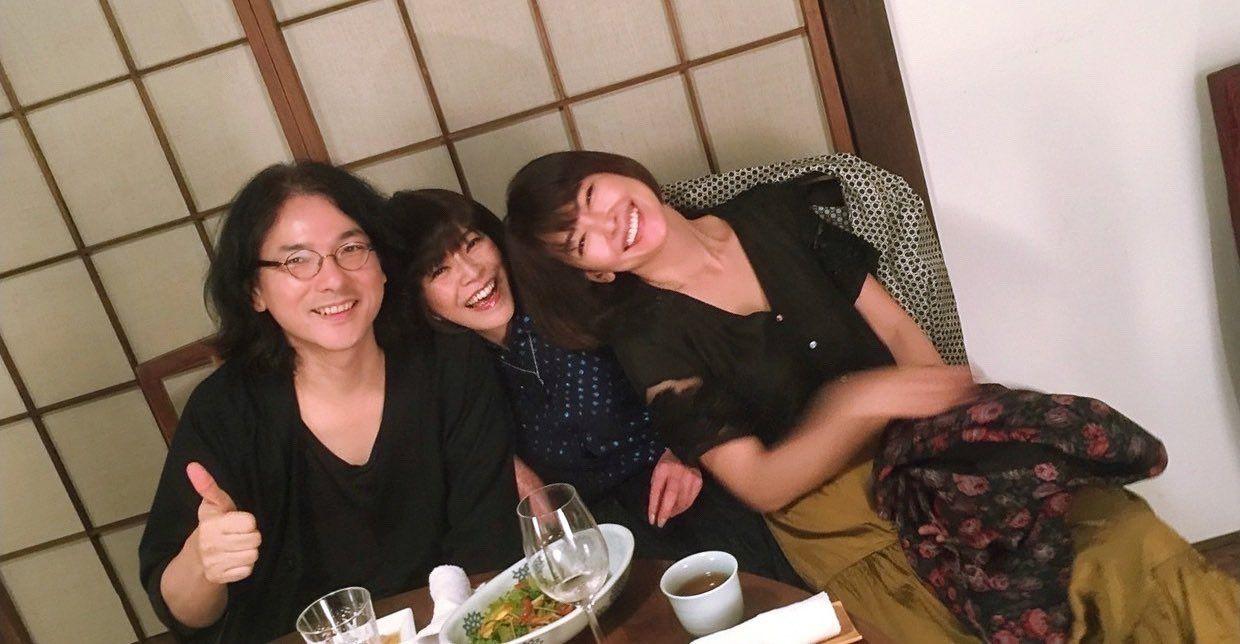 岩井俊二與朋友的合照