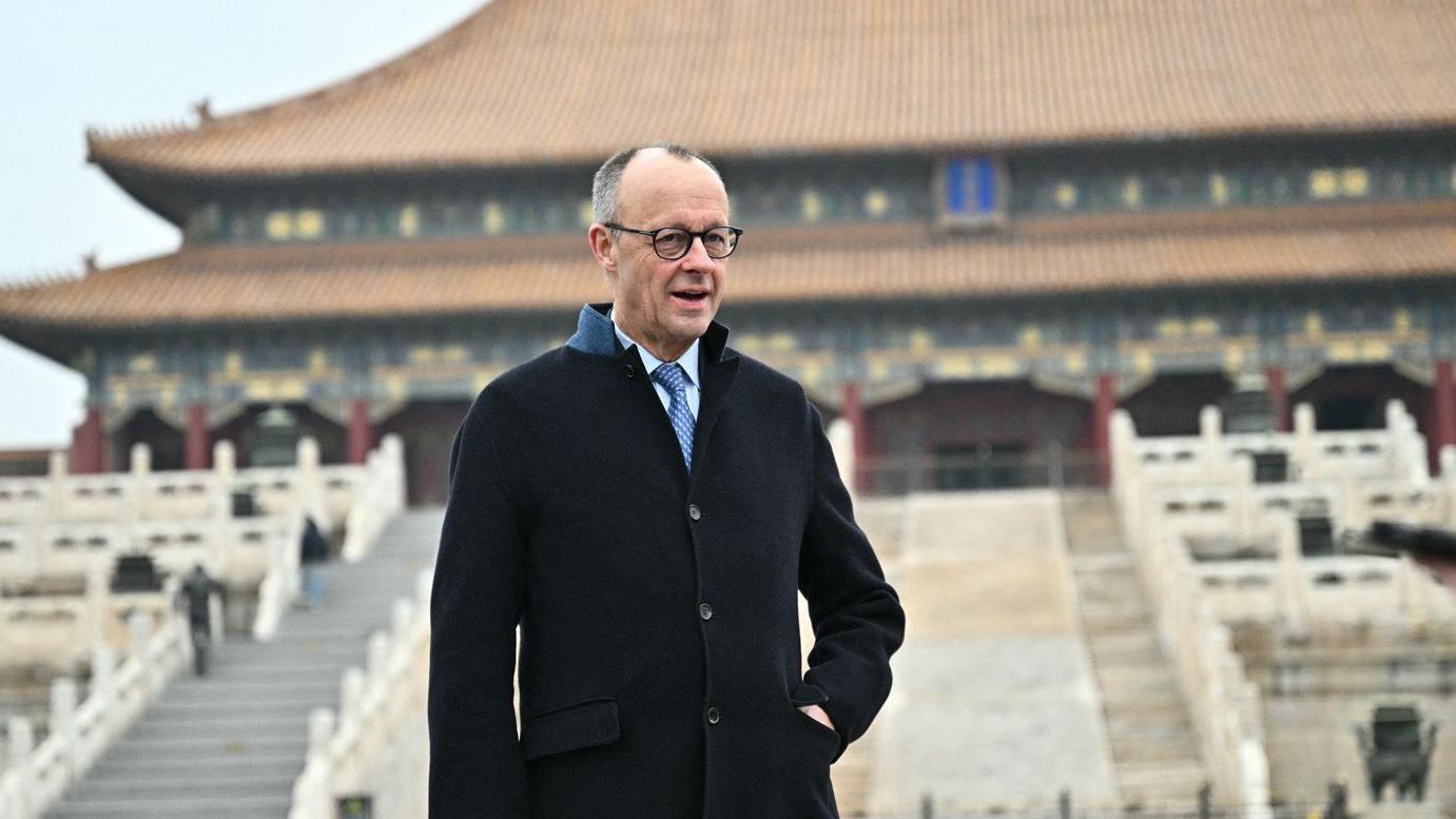 O chanceler alem&atilde;o Friedrich Merz 