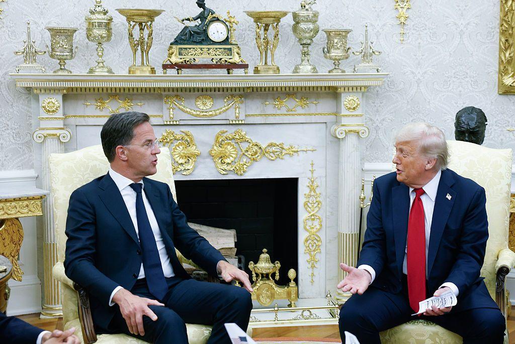 Mark Rutte y Donald Trump en la Casa Blanca