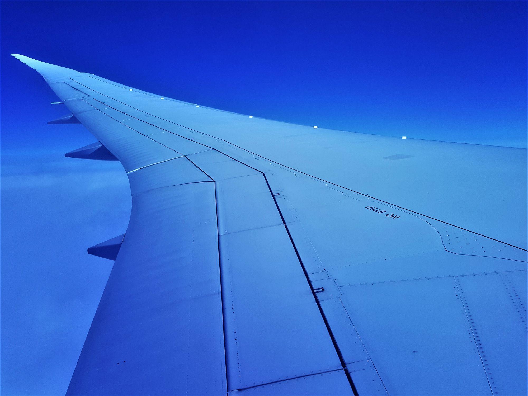 Los flaps de un Boeing 787