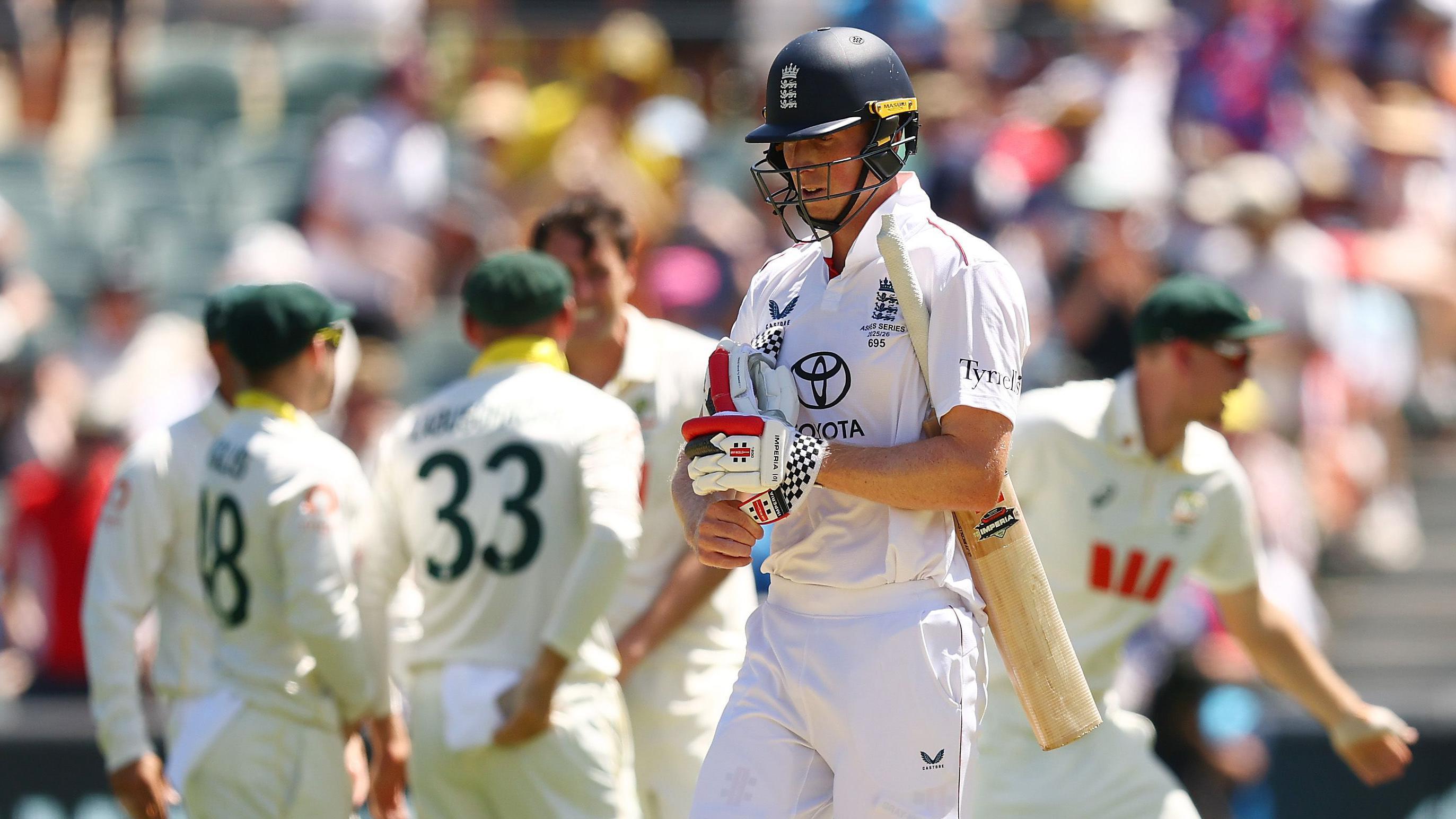 The Ashes: England slip to 42-3 as Lyon strikes twice in his first over