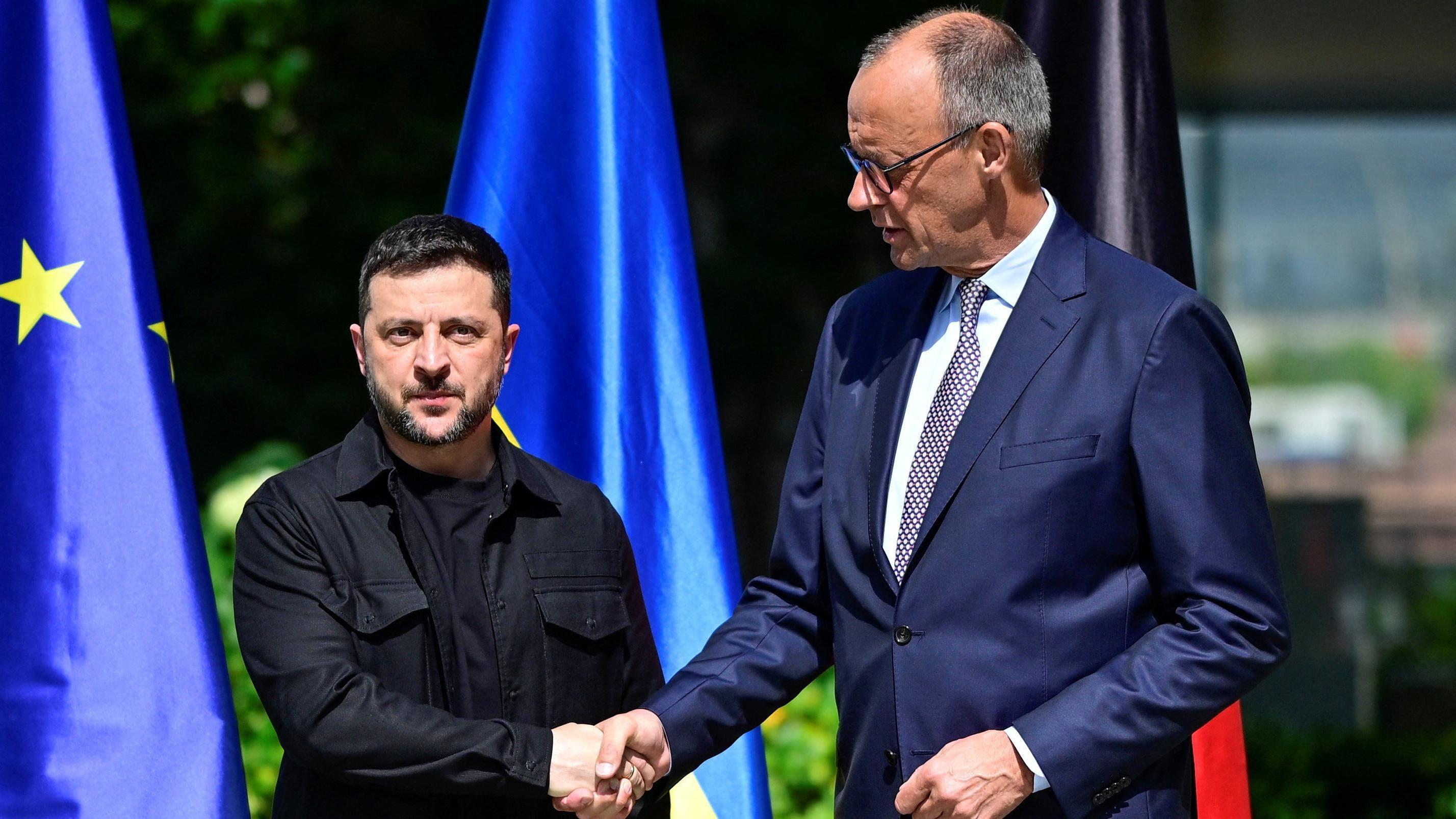 Zelensky lands in Berlin for calls with European leaders and Trump ahead of US-Russia summit