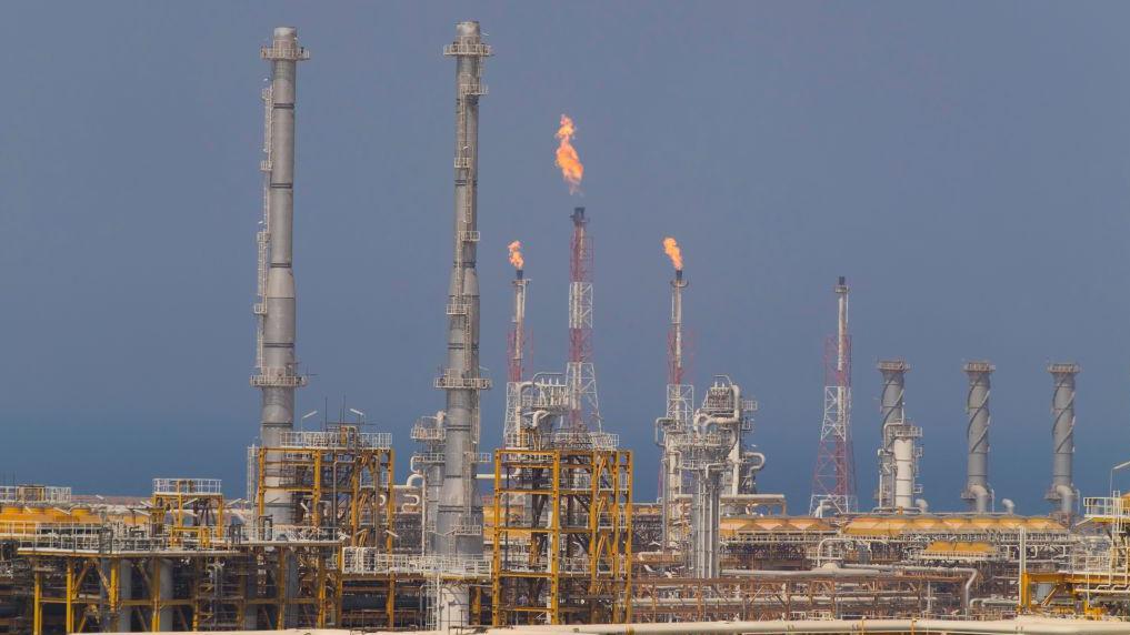 Vista de una parte del yacimiento de gas South Pars en Assalooyeh, en la costa iraní del Golfo Pérsico, a 1.400 km al sur de Teherán