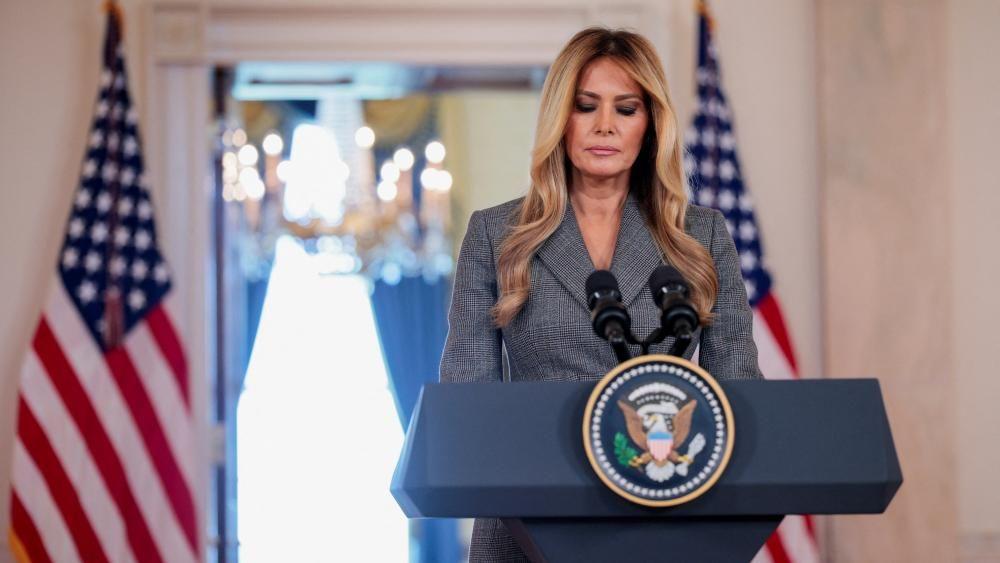 Melania Trump says rumours linking her to Epstein need to stop 