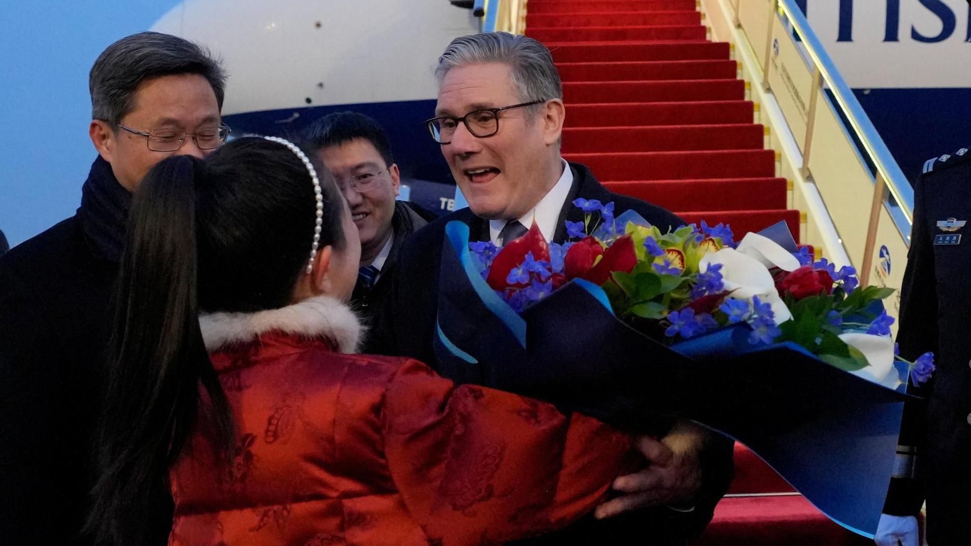 Keir Starmer lands in Beijing and says China trip will bring benefits back to UK 