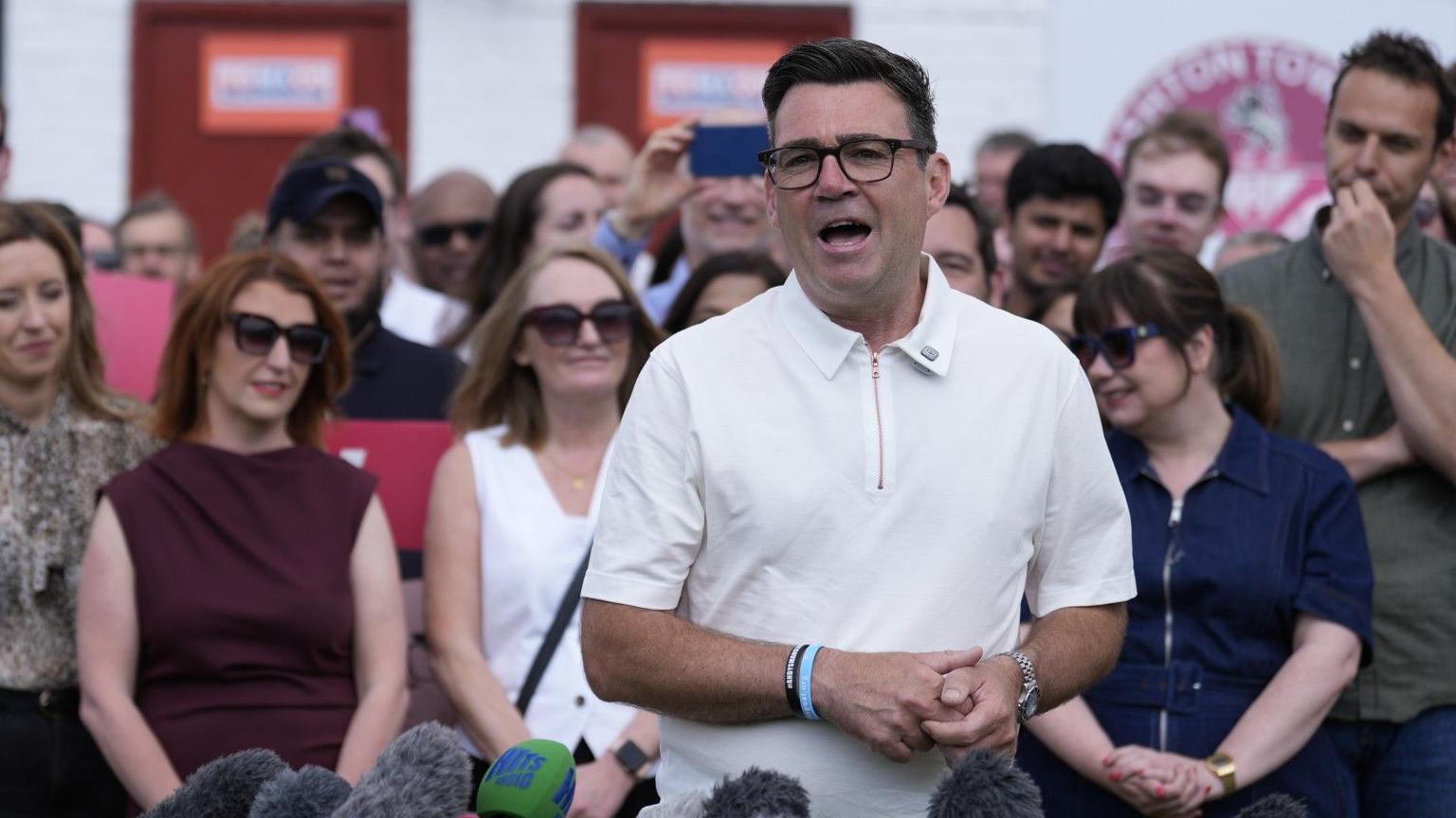 Burnham speaking after Makerfield win as Starmer says he 'will stand' in any leadership contest
