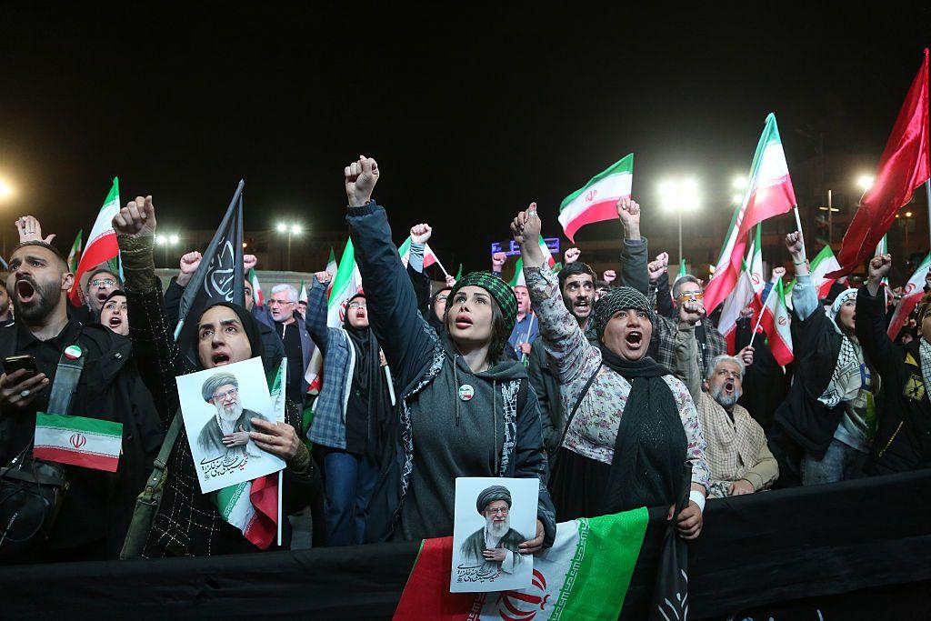 Manifestantes iraníes