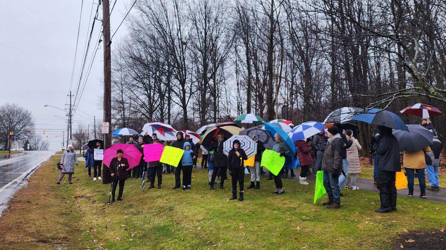 Protest vernika Sabornog hrama Svetog Save u Klivlendu