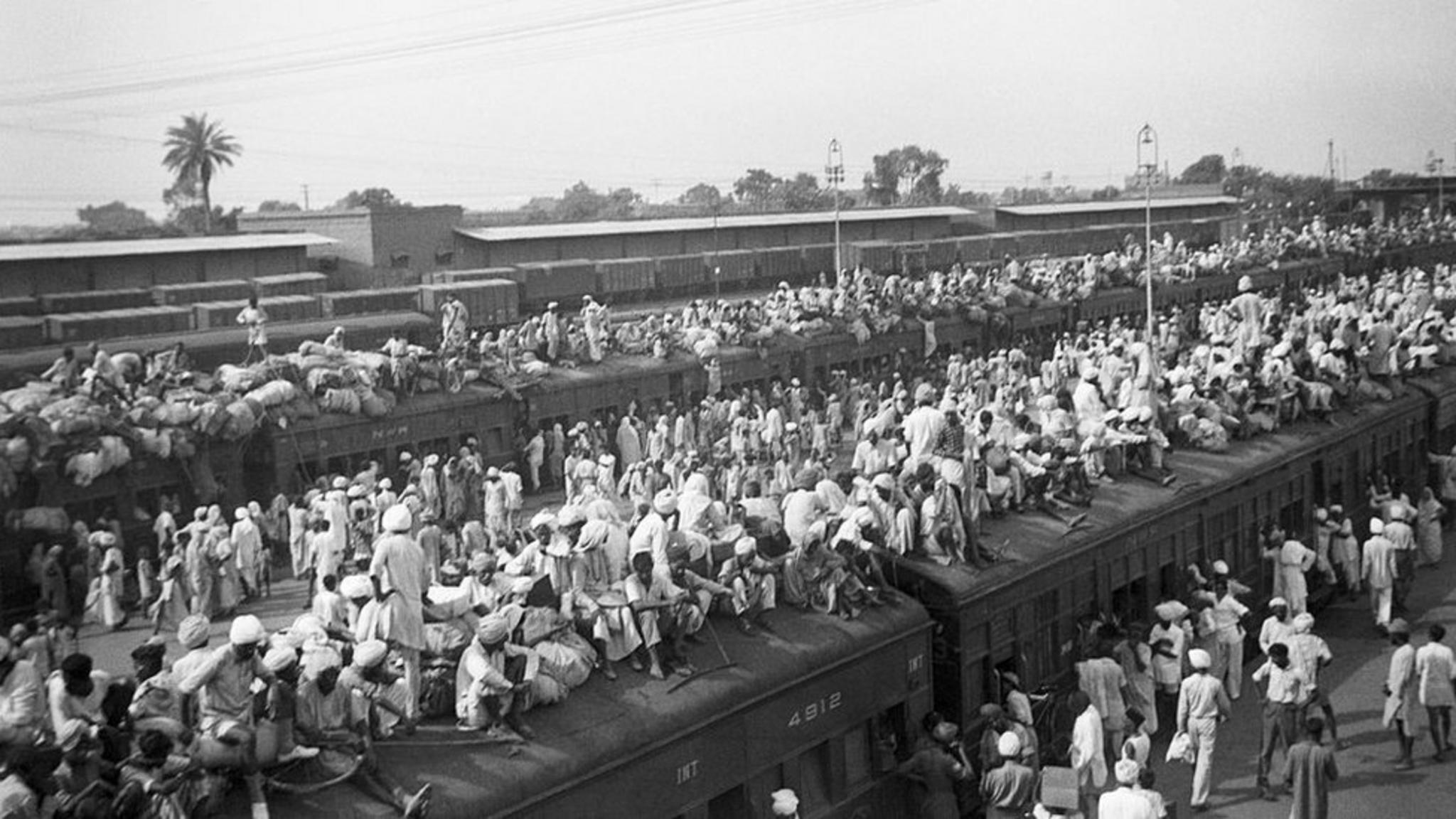 Migración masiva entre India y Pakistán en el año de la partición