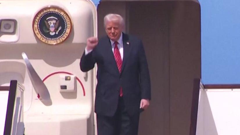 Trump arrives in Qatar after meeting Syrian president and lifting sanctions