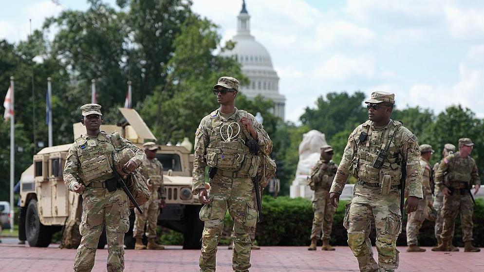 Miembros de la Guardia Nacional en Washington D.C.