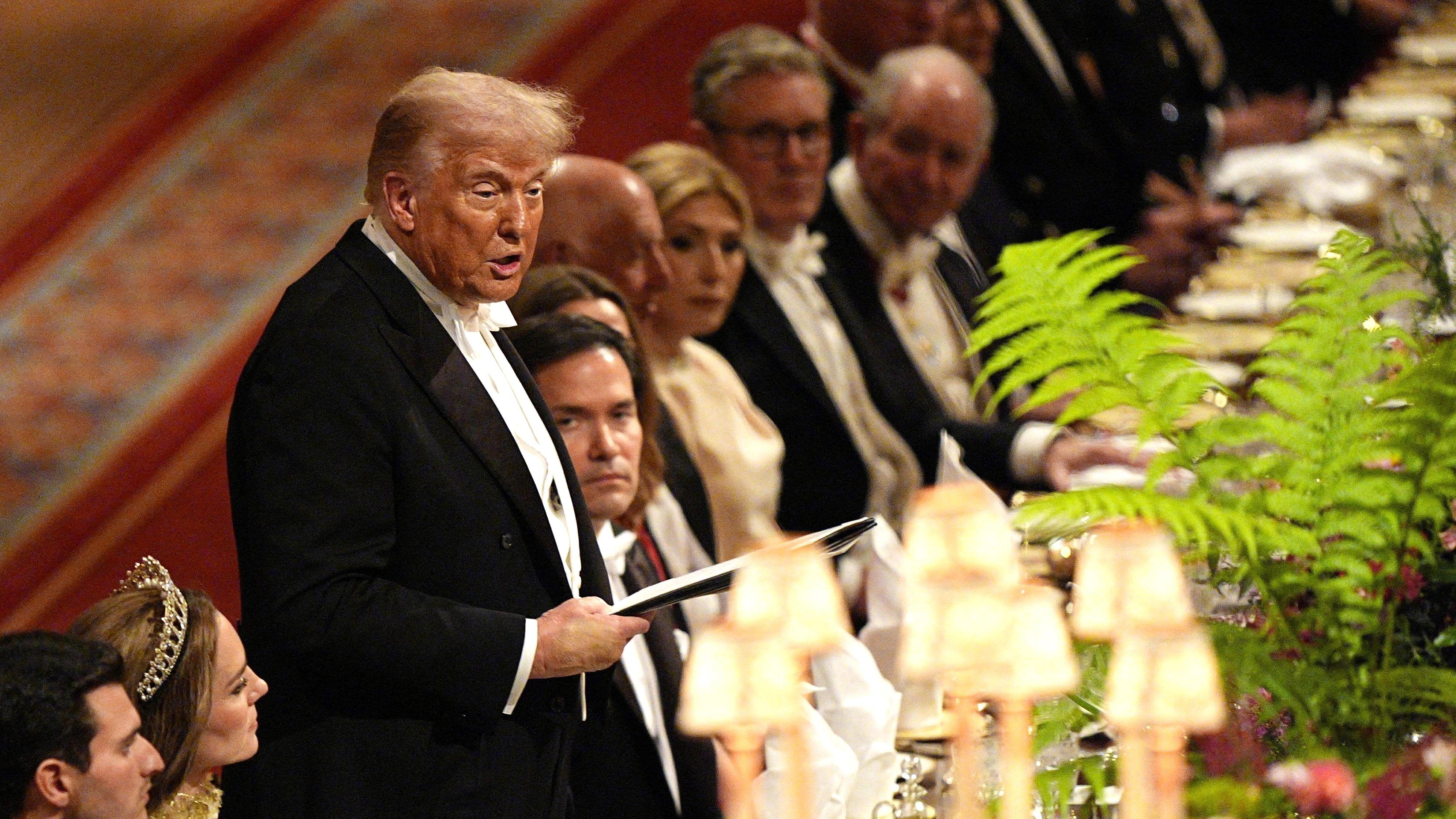 Trump to meet Starmer after hailing second UK state visit as 'highest honour' at banquet