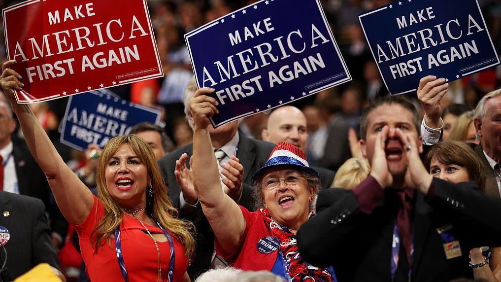 Partidarios de Donald Trump.