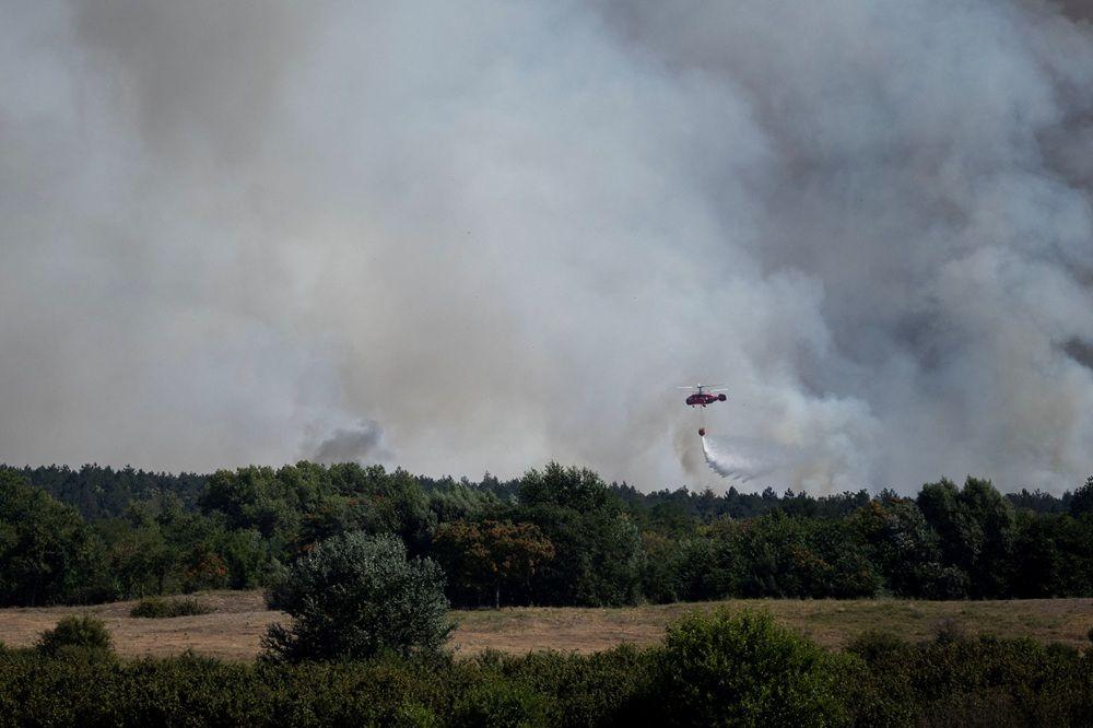 požari u srbiji, požar u deliblatskoj peščari, gašenje požara