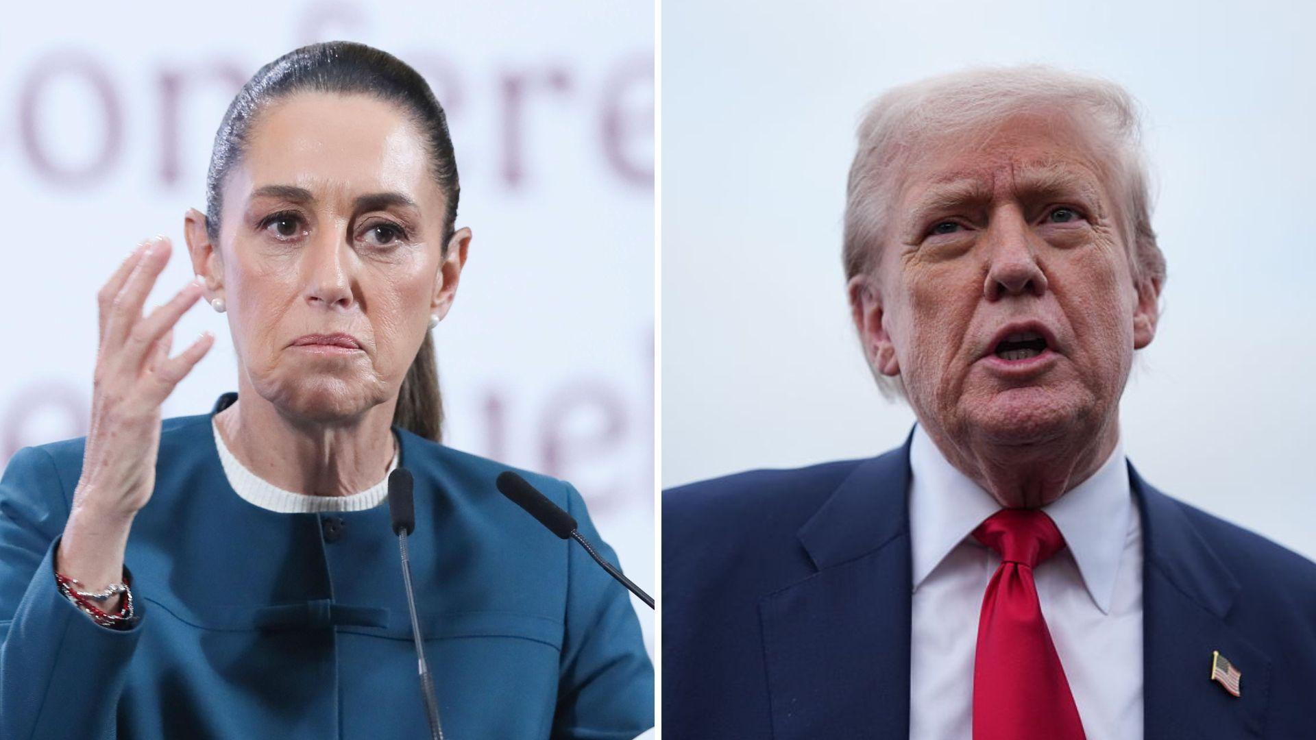 Sheinbaum y Trump