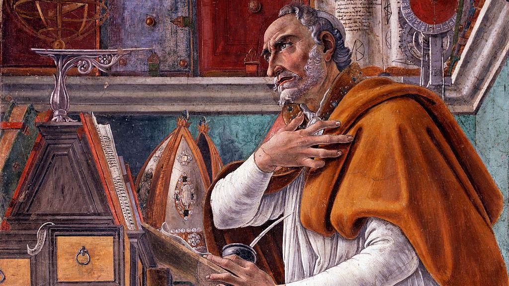 Pintura de Santo Agostinho. 