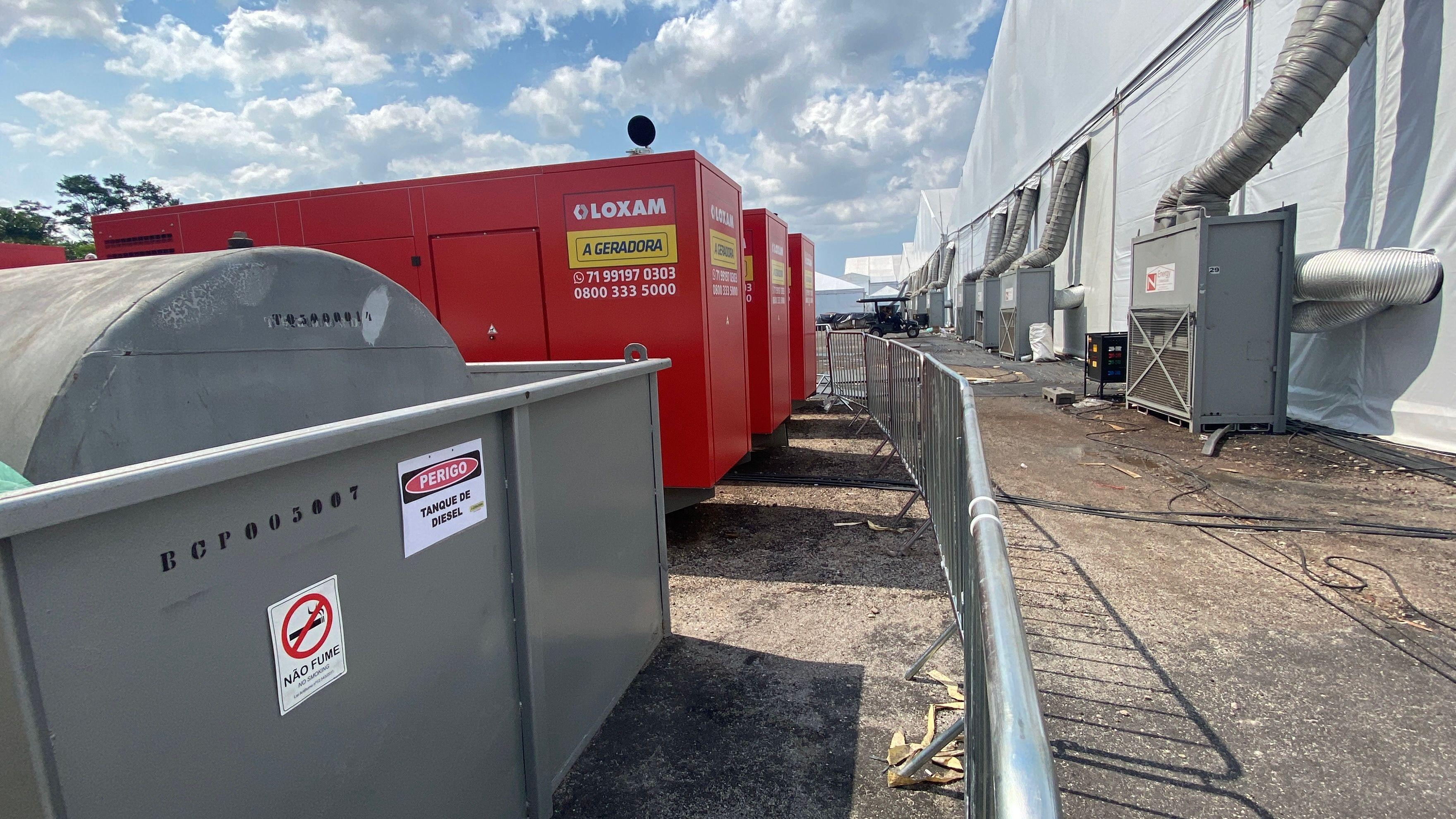Geradores para os pavilhões da COP30