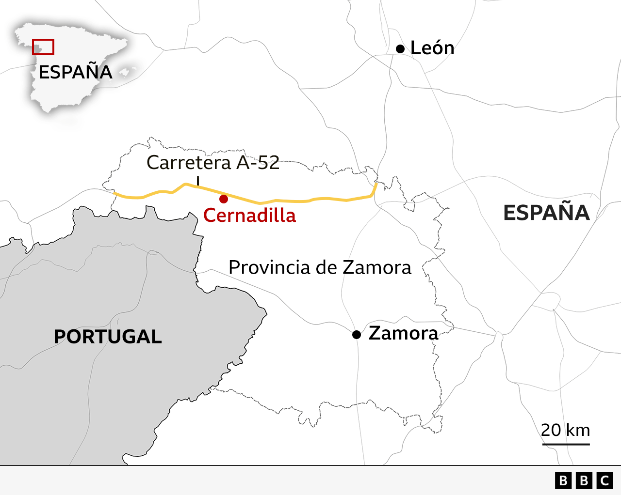 Mapa del sitio del accidente