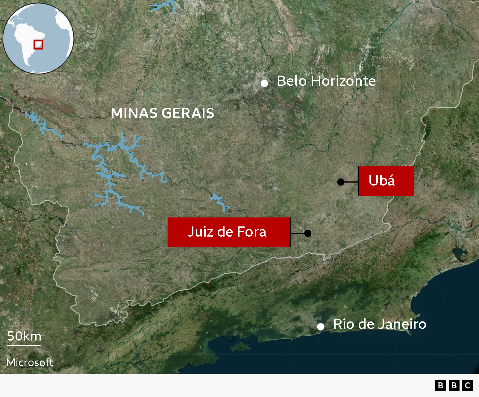 Localiza&ccedil;&atilde;o de Juiz de Fora
