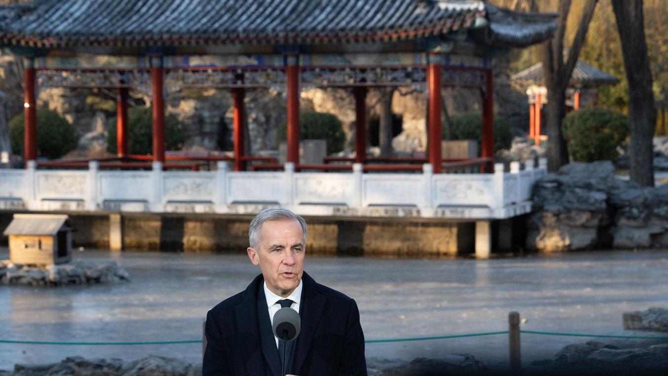 加拿大總理卡尼在北京舉行記者會