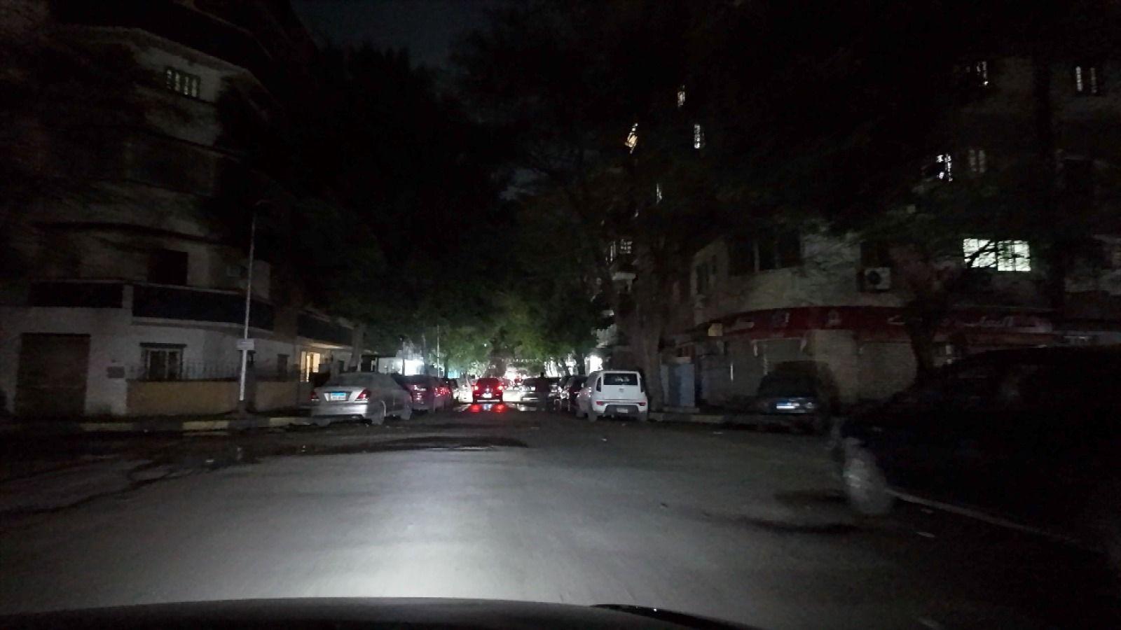 صورة لشارع مظلم في القاهرة