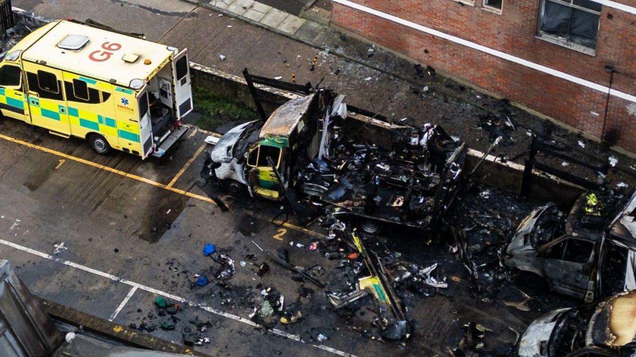 Jewish charity ambulances set on fire, with PM calling it deeply shocking antisemitic attack