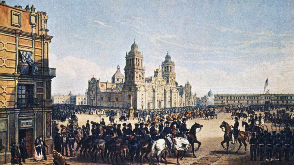 Ilustracion de Guerra Mexico-EEUU
